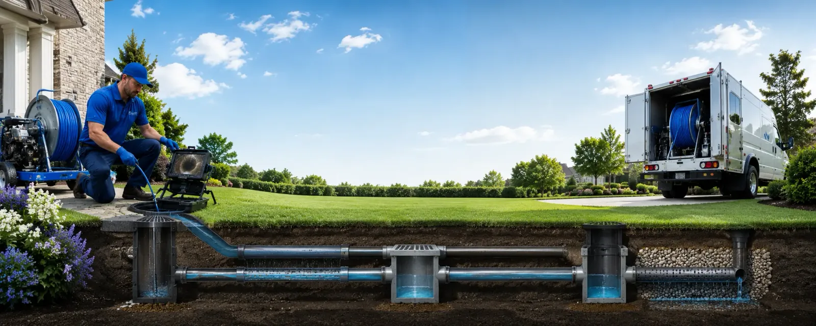 Outdoor drain cleaning information for Locust Valley, NY